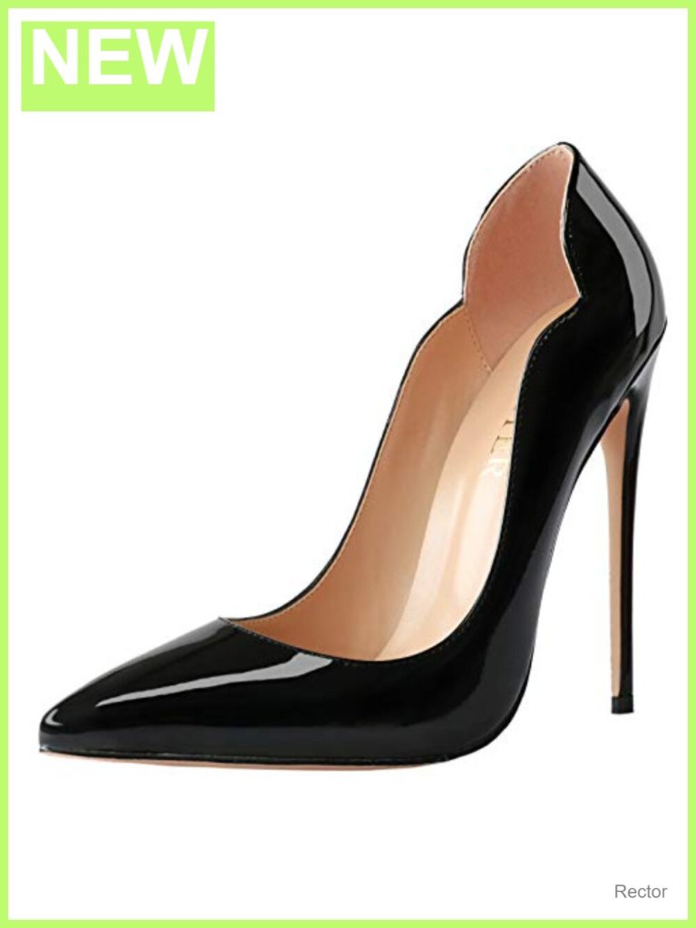 Women's Stiletto Pumps 4.72" Heel Pointed Toe Faux Leather Evening Shoes
